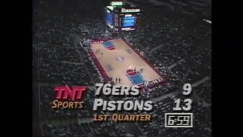 NBA: Philadelphia vs Detroit 3/18/1992