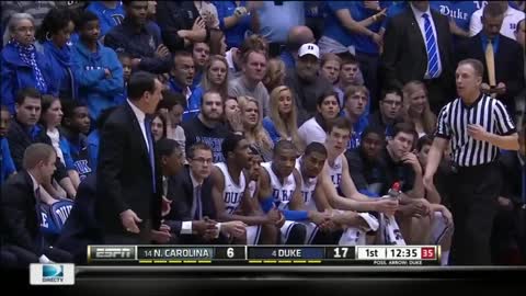 MBB: North Carolina vs Duke 3/8/2014
